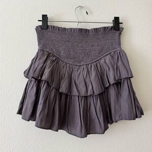 Impeccable pig purple ruffle mini skort
